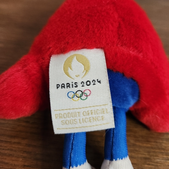 Paris 2024 Olympics Phryge Mascot Plush Keychain - Picture 4 of 8